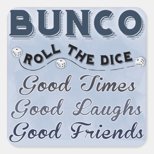 Bunco Roll the Dice Sticker (Vorderseite)