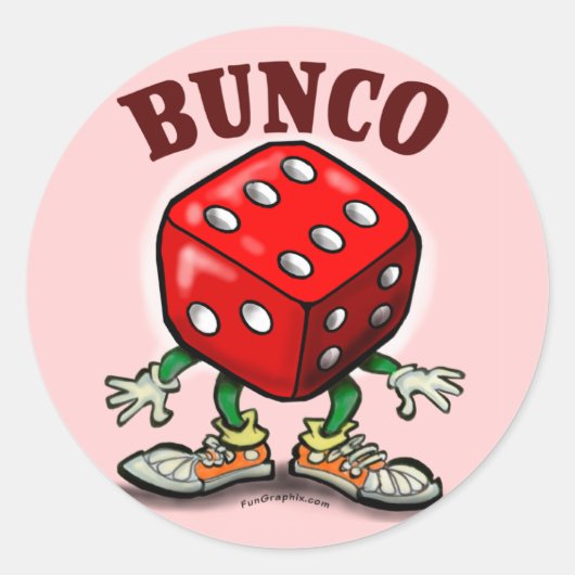 Bunco Runder Aufkleber (Vorderseite)