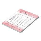 Bunco Score Pad - rosa Flamingo Tropischer Spaß Notizblock (Rotiert)