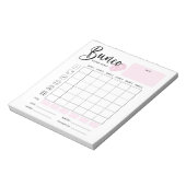 Bunco Score Sheet Pad Notizblock (Rotiert)