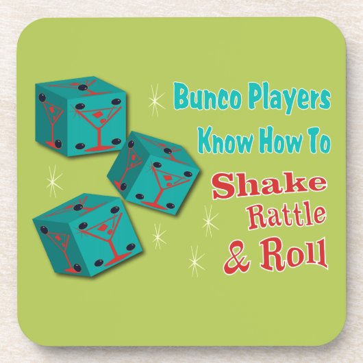 Bunco - Shake, Rattle & Roll Martini-Untersetzer Untersetzer (Vorderseite)