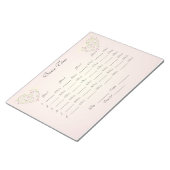 Bunco Sheet Notizblock (angewinkelt)