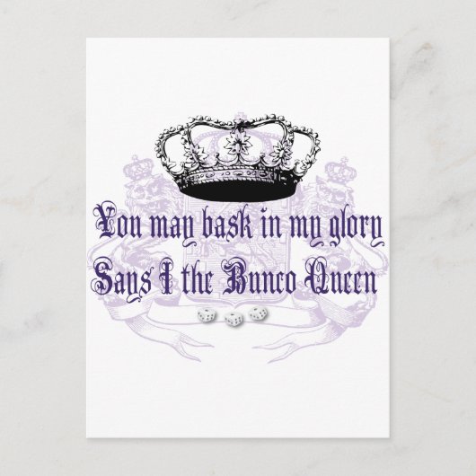bunco - Sie können sich in meiner Herrlichkeit son Postkarte (Vorderseite)
