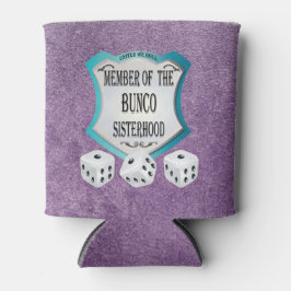 Bunco Sisterhood Lila Glitzer Funny Dosenkühler