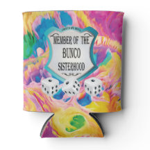 Bunco Sisterhood Pink Rainbow Colors Würfel