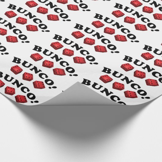 Bunco Sixes Würfel Geschenkpapier (Ecke)
