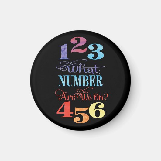 Bunco Spaß Welche Nummer haben wir? Magnet (Vorne)