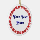 Bunco Spiel-Nachtgeschenk Keramik Ornament (Rechts)