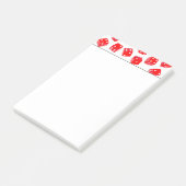 Bunco-Spiel Post-it Klebezettel (angewinkelt)