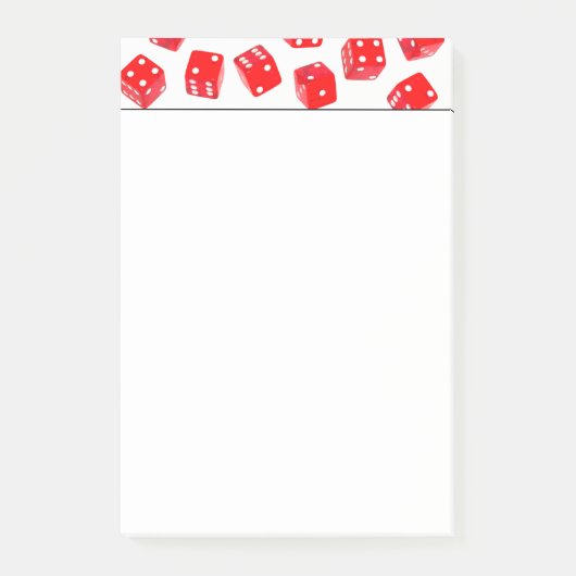 Bunco-Spiel Post-it Klebezettel (Vorderseite)