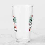 Bunco Spieler-Freund-Monogramm-Retro Würfel Glas (Rechts)