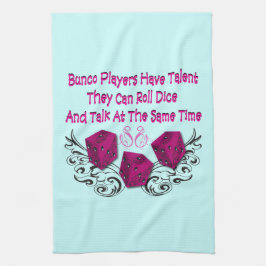 bunco Spieler haben Talent Handtuch