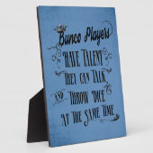 Bunco Spieler haben Talent mit Kronen Fotoplatte (Seite)