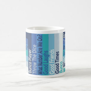 Bunco Spieler-moderne gestreifte Tasse