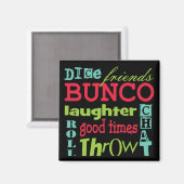 Bunco Subway Art Design by Artinspiriert Magnet (Vorderseite/Rückseite)