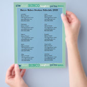 Bunco Subway Hosting-Kalender Flyer (Hand)