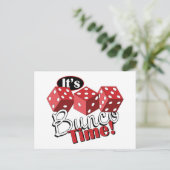 Bunco TIme Postkarte (Stehend Vorderseite)