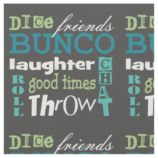 Bunco U-Bahn Art Novelty Blue Green Muster Fabric Stoff (Nahaufnahme)