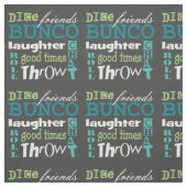 Bunco U-Bahn Art Novelty Blue Green Muster Fabric Stoff (Muster)