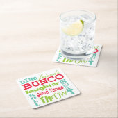 Bunco Untergrundbahn-Kunst Rechteckiger Pappuntersetzer (Vor Ort)