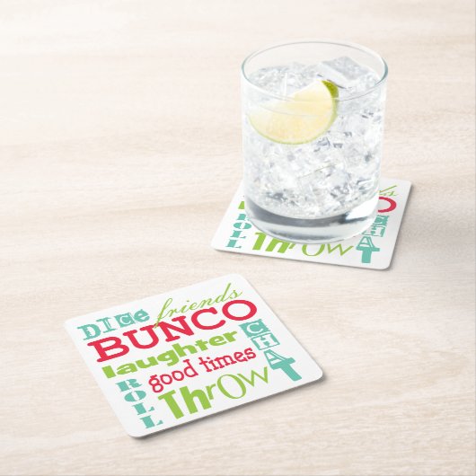 Bunco Untergrundbahn-Kunst Rechteckiger Pappuntersetzer (Vor Ort)