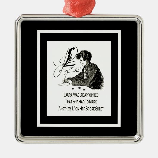 Bunco Verlierer Ornament Aus Metall (Vorne)