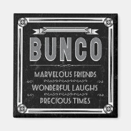 Bunco Vintag Typografie Magnet