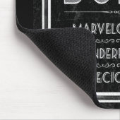 Bunco Vintag Typografie Mousepad (Ecke)