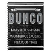 Bunco Vintag Typografie Notizblock (Vorderseite)
