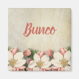 Bunco Vintage Blume Elegante Hübsche Gartenanlage Magnet