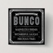Bunco Vintage Typografie Button (Vorderseite)