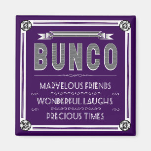 Bunco Vintage Typografie Magnet