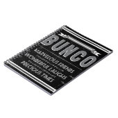 Bunco Vintage-Typografie Notizblock (Linke Seite)