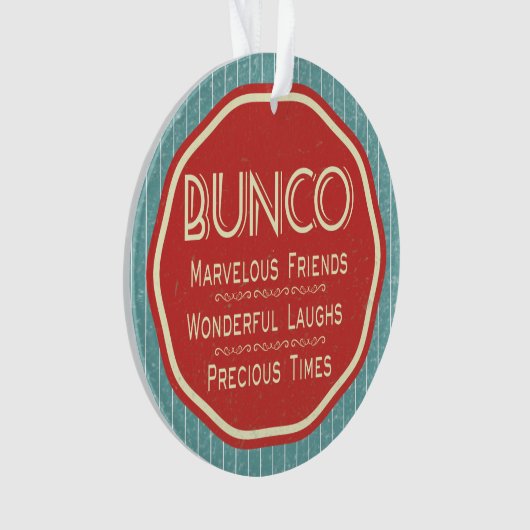 Bunco Vintages Emblem Ornament (Vorderseite)