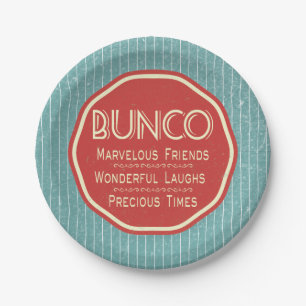 Bunco Vintages Emblem Pappteller