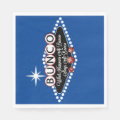 Bunco - Was passiert bei Bunco Funny Blue Serviette (Vorderseite)