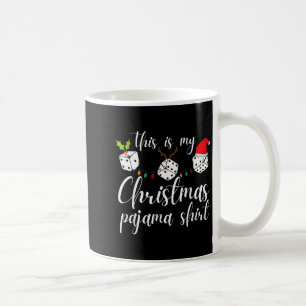 Bunco Weihnachts-Pyjama-Würfelspiel Nacht Kaffeetasse