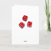 Bunco Weihnachtskarte Feiertagskarte (Rückseite)