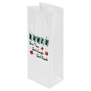 Bunco Wein-Geschenk-Retro gute Zeit-gute Freunde Geschenktüte Für Weinflaschen