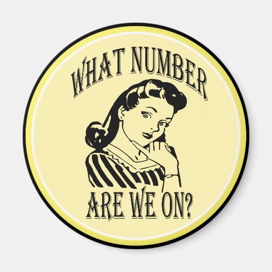 Bunco Welche Nummer haben wir auf #2? Magnet (Vorne)