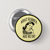 Bunco, welche Zahl wir auf #2 sind Button (Vorne & Hinten)