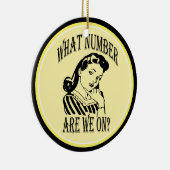 Bunco, welche Zahl wir auf #2 sind Keramik Ornament (Rechts)