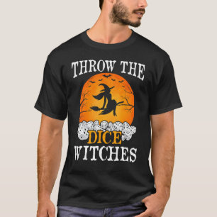 Bunco Wirf Die Würfel Hexen Bunco Spiel Halloween T-Shirt