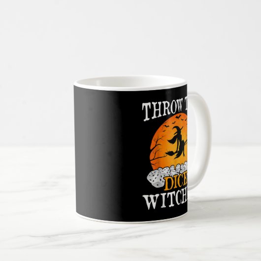 Bunco Wirf die würzigen Hexen Bunco Game Lover Hal Kaffeetasse (VorderseiteRechts)