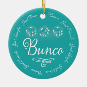 Bunco Würfel-Feiertags-Verzierung Keramik Ornament