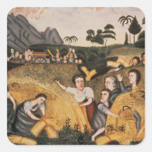 Bund, c.1865-80 quadratischer aufkleber