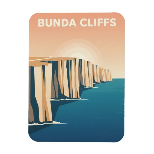 Bunda-Klippen Australien Magnet (Vertikal)