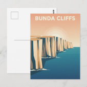 Bunda-Klippen Australien Postkarte (Vorne/Hinten)