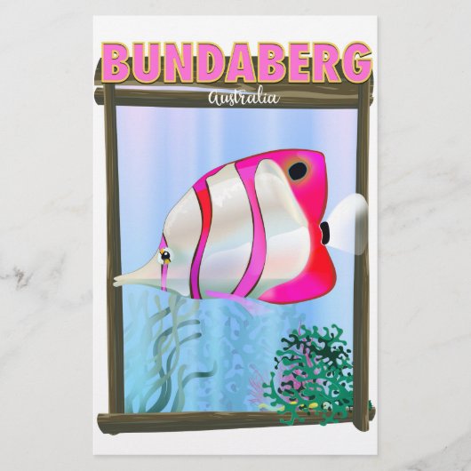 Bundaberg Australien Reiseplakat Briefpapier (Vorderseite)