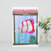 Bundaberg Australien Reiseplakat Briefpapier (Stehend Vorderseite)